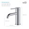 Kibi Circular Single Handle Bathroom Vanity Sink Faucet with Pop Up Drain C-KBF1008CH-KPW100CH - alternate 4
